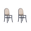 Paragon 2-Piece Ash Wood and Natural Cane Dining Chair