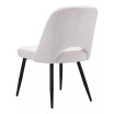 32" Steel, Polyester Teddy Boho Dining Chair