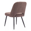 32" Steel, Polyester Teddy Boho Dining Chair