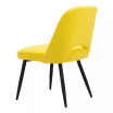 32" Steel, Polyester Teddy Boho Dining Chair
