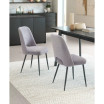 32" Steel, Polyester Teddy Boho Dining Chair