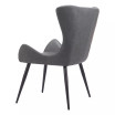 37" Steel, Polyurethane Alejandro Dining Chair