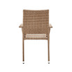 Genoa 2-Piece Steel and Rattan Patio Dining Armchair