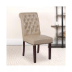 2 Pk Upholstered Rolled Back Parson'S Chair With Nailhead Trim & Finished Frame With Plastic Floor Glides