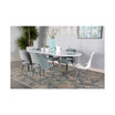 2-Piece Metal Heather Upholstered with Open Back Dining Chairs Set