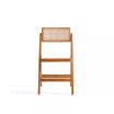Pullman 4-Piece Ash Wood and Natural Cane Folding Dining Chair