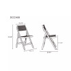 Pullman 4-Piece Ash Wood and Natural Cane Folding Dining Chair