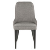 Nueva Chair in Metal and Fabric Set of 2