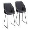 31" Steel, Polyurethane Miguel Geometric Dining Chair