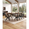 Hamlet 2-Piece Ash Wood and Natural Cane Rectangular Seat Dining Chair