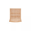 Hamlet 2-Piece Ash Wood and Natural Cane Rectangular Seat Dining Chair