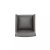 Anna 22.83" L Faux Leather Upholstered Square Dining Armchair