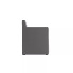 Anna 22.83" L Faux Leather Upholstered Square Dining Armchair