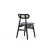Colbert 2-Piece Ash Wood and Natural Cane Upholstered Dining Chair