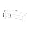 42" Solid Rustic Reclaimed Wood Entry Bench - Amber