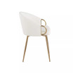 Claire Contemporary Glam Chair Leather