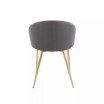 Claire Contemporary Glam Chair Leather