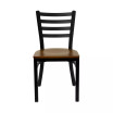 2 Pack Ladder Back Metal Restaurant Chair