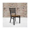 2 Pack Ladder Back Metal Restaurant Chair