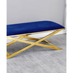 Velvet Accent Bench