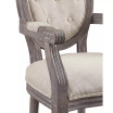 Arise Vintage French Upholstered Fabric Dining Armchair