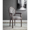 Arise Vintage French Upholstered Fabric Dining Armchair