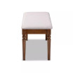 Giovanni Modern and Contemporary Fabric Upholstered Dining Bench