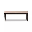 Giovanni Modern and Contemporary Fabric Upholstered Dining Bench
