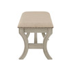 Monaco 48" Bench in Fabric with Base