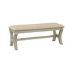 Monaco 48" Bench in Fabric with Base