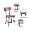 Restaurant Chair With Wood Seat & Back And Powder Coat Frame