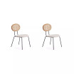 Jardin 2-Piece Upholstered Metal Dining Chair