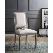 Court Vintage French Upholstered Fabric Dining Side Chair