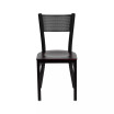 Grid Back Metal Restaurant Dining Chair