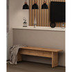 NoMad 67.91" Medium Density Fiberboard 2-Person Dining Bench