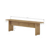 NoMad 67.91" Medium Density Fiberboard 2-Person Dining Bench