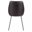Marche TwoTone Chair in Faux Leather and Fabric Set of 2