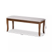 Cornelie Modern and Contemporary Transitional Fabric Upholstered Dining Bench