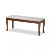 Cornelie Modern and Contemporary Transitional Fabric Upholstered Dining Bench
