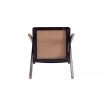 Hamlet 19.67" Ash Wood and Natural Cane Rectangular Seat Dining Arm Chair