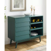 Louvered Door Bar Cabinet