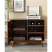 Louvered Door Bar Cabinet