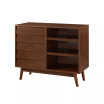Louvered Door Bar Cabinet