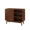 Louvered Door Bar Cabinet