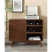 Louvered Door Bar Cabinet