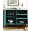 Louvered Door Bar Cabinet