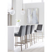 Cambridge Velvet Stool, 3-Pc. Set (3 Grey Counter Stools)