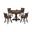 Pawling 5 Piece Counter Height Game Set (Convertible Table and 4 stools)