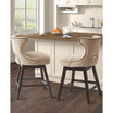Emmett 25.75" Fabric Swivel Counter Stool