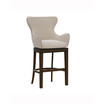 44.25" Wood Caydena Memory Return Swivel Furniture Bar Height Stool